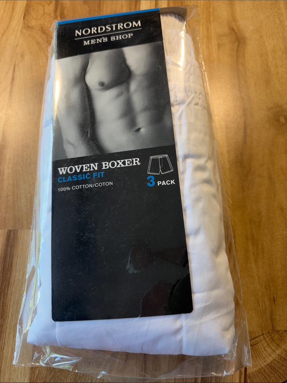 White Woven Boxer - Classic Fit (3 Pack) size 36